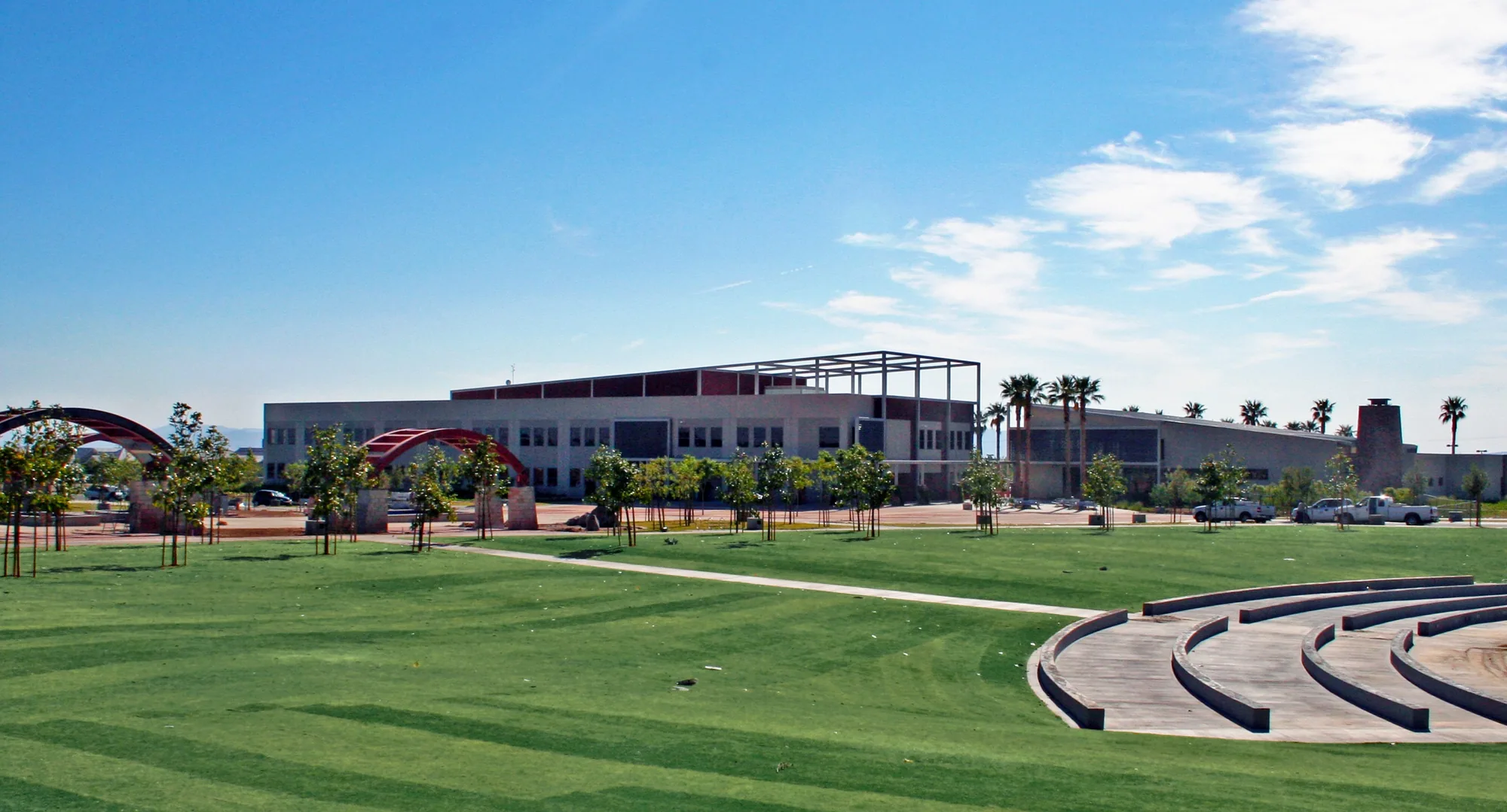 Commercial buildings in Hesperia, California
