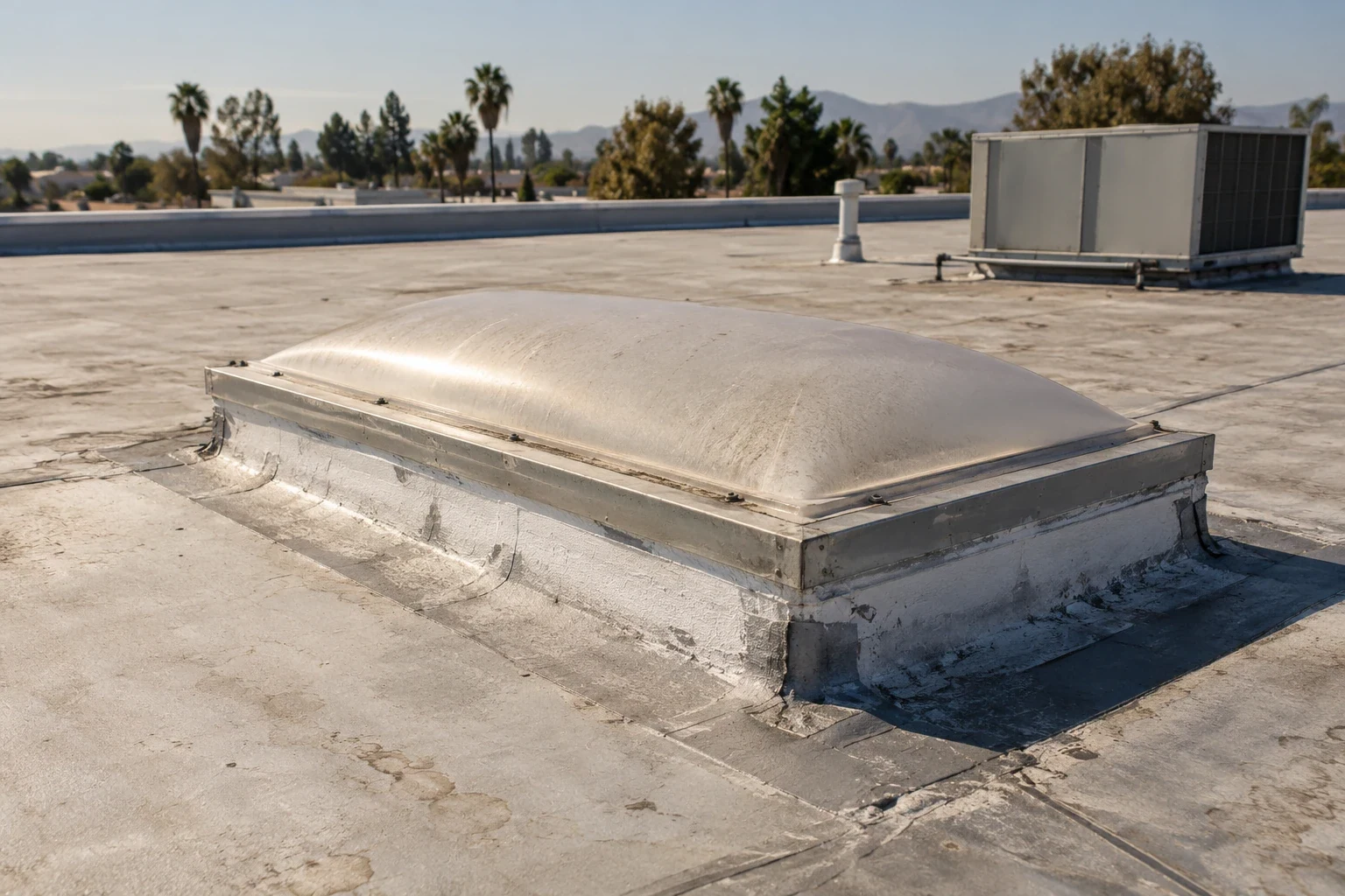 Commercial Skylight and Penetration Flashing in Hesperia, CA